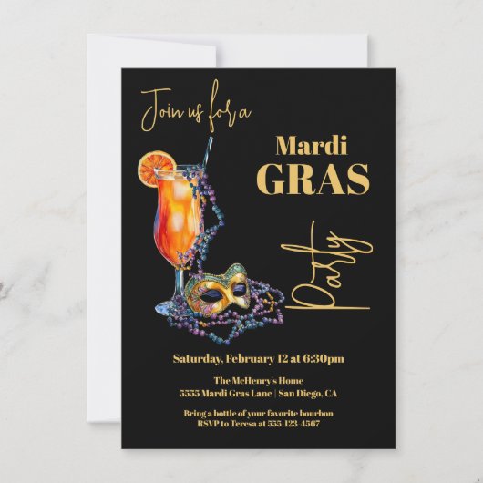 Activiteiten in de omgeving van Mardi Gras New Orl Kaart (Voorkant)