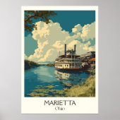 Activiteiten in de omgeving van Marietta Ohio Rive Poster (Voorkant)