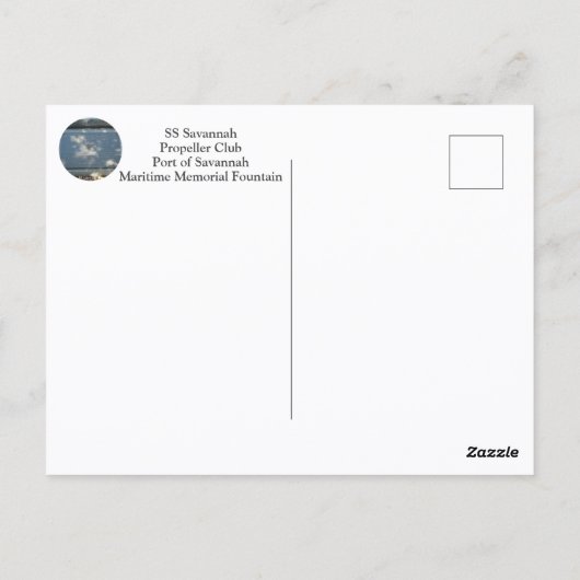 Activiteiten in de omgeving van Maritime Memorial  Briefkaart (Achterkant)