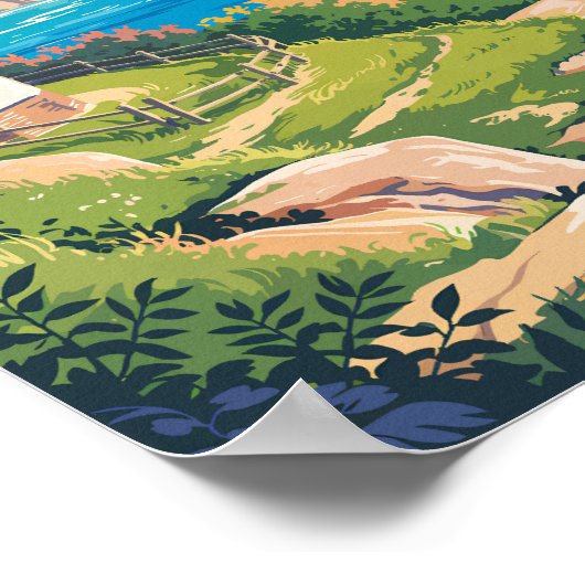 Activiteiten in de omgeving van Martha's Vineyard  Poster (Hoek)