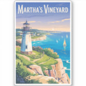 Activiteiten in de omgeving van Martha's Vineyard  Sticker (Voorkant)