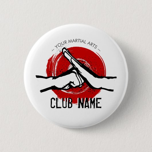 Activiteiten in de omgeving van Martial Arts Club  Ronde Button 5,7 Cm (Voorkant)