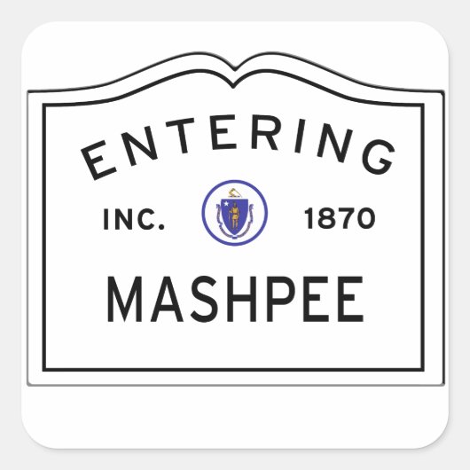 Activiteiten in de omgeving van Mashpee MA Cape Co Vierkante Sticker (Voorkant)