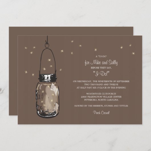 Activiteiten in de omgeving van Mason Jar and Fire Kaart (Voorkant / Achterkant)