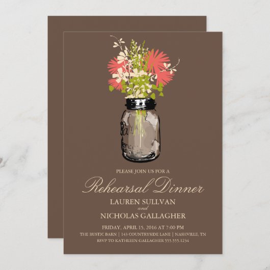 Activiteiten in de omgeving van Mason Jar and Wild Kaart (Voorkant / Achterkant)