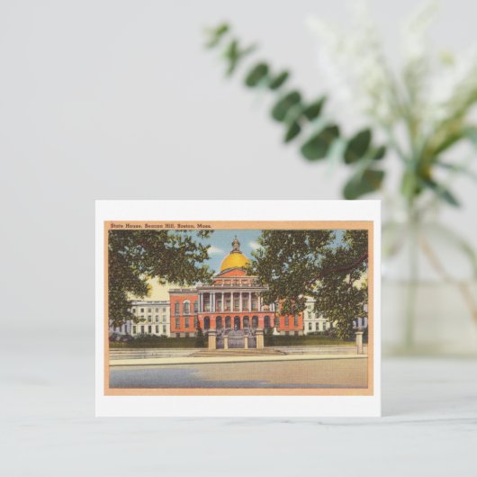 Activiteiten in de omgeving van Massachusetts Stat Briefkaart (Staand voorkant)