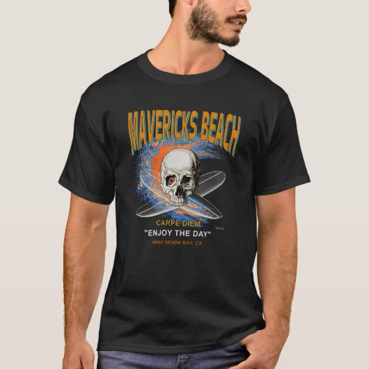 Activiteiten in de omgeving van Mavericks Beach Ca T-shirt (Voorkant)