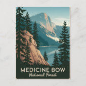 Activiteiten in de omgeving van Medicine Bow Natio Briefkaart (Voorkant)