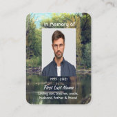 Activiteiten in de omgeving van Memorial Keepsake  Visitekaartje (Achterkant)