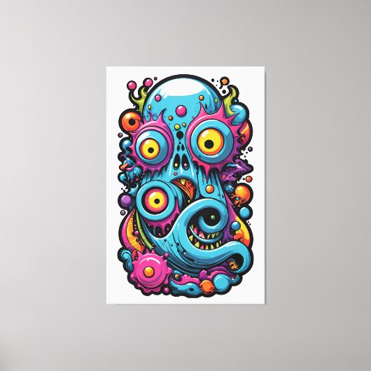 Activiteiten in de omgeving van Memphis Design Gro Canvas Afdruk (Voorkant)
