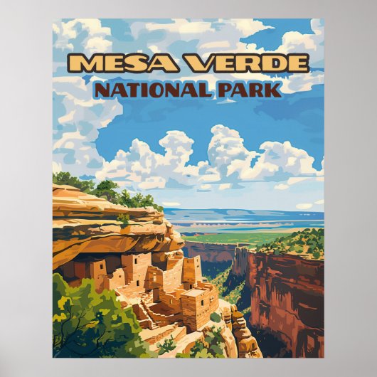 Activiteiten in de omgeving van Mesa Verde Nationa Poster (Voorkant)