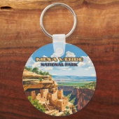 Activiteiten in de omgeving van Mesa Verde Nationa Sleutelhanger (Achterkant)