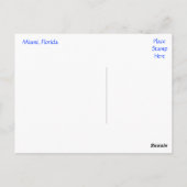 Activiteiten in de omgeving van Miami Beach Florid Briefkaart (Achterkant)