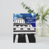 Activiteiten in de omgeving van Miami Courthouse p Briefkaart (Staand voorkant)