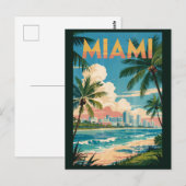 Activiteiten in de omgeving van Miami Florida Illu Briefkaart (Voorkant / Achterkant)