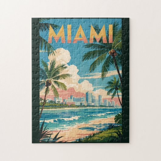 Activiteiten in de omgeving van Miami Florida Illu Legpuzzel (Verticaal)