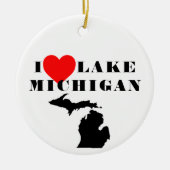 Activiteiten in de omgeving van Michigan Great Lak Keramisch Ornament (Voorkant)