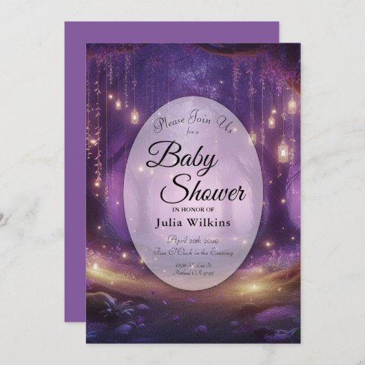 Activiteiten in de omgeving van Midnight Enchanted Kaart (Voorkant / Achterkant)