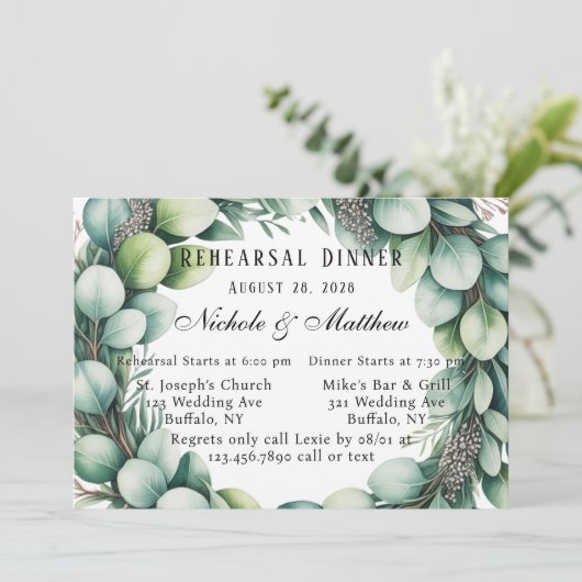 Activiteiten in de omgeving van Mint Green & Sage  Kaart (Staand voorkant)