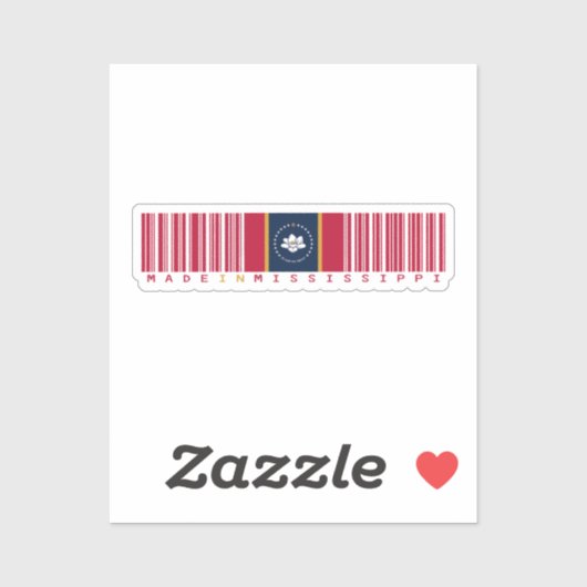 Activiteiten in de omgeving van Mississippi Barcod Sticker (Vel)