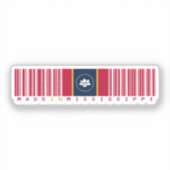 Activiteiten in de omgeving van Mississippi Barcod Sticker (Voorkant)
