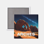 Activiteiten in de omgeving van Moab Utah Arches N Magneet (Voorkant / Achterkant)