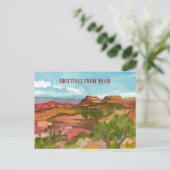 Activiteiten in de omgeving van Moab Utah Red Rock Briefkaart (Staand voorkant)