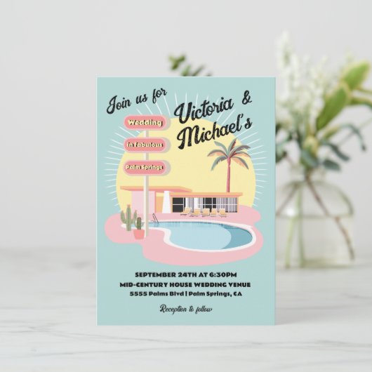 Activiteiten in de omgeving van Mod Palm Springs M Kaart (Staand voorkant)