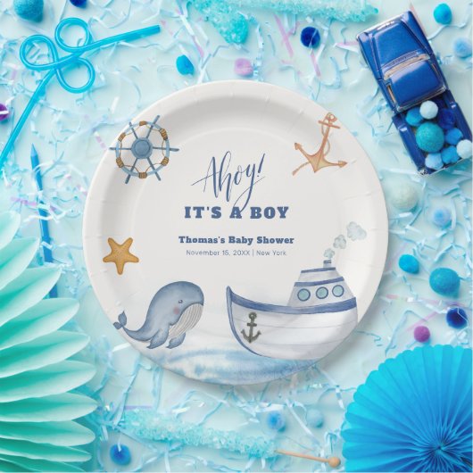 Activiteiten in de omgeving van Modern Ahoy Boy Wh Papieren Bordje (Feest)