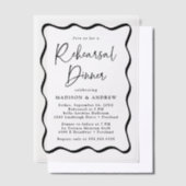 Activiteiten in de omgeving van Modern Black Wavy  Vellum Uitnodigingen (Offset)