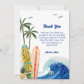 Activiteiten in de omgeving van Modern Blue Ocean  Bedankkaart (Voorkant)