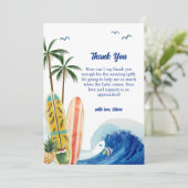 Activiteiten in de omgeving van Modern Blue Ocean  Bedankkaart (Staand voorkant)