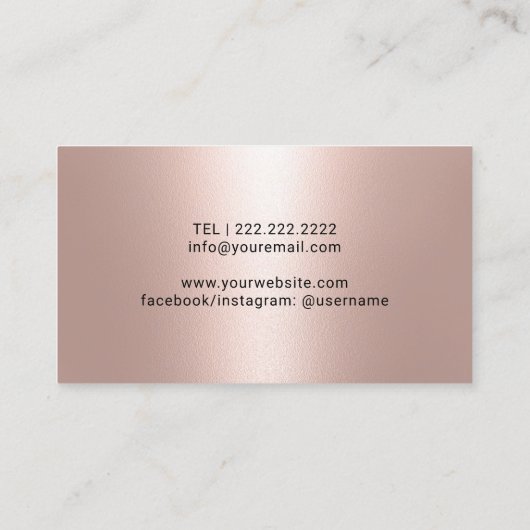 Activiteiten in de omgeving van Modern Blush Roos  Visitekaartje (Achterkant)