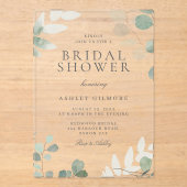 Activiteiten in de omgeving van Modern Green Sprin Acryl Uitnodigingen (Voorkant)