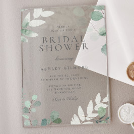 Activiteiten in de omgeving van Modern Green Sprin Acryl Uitnodigingen