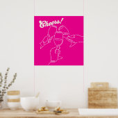 Activiteiten in de omgeving van Modern Line Art Fr Poster (Keuken)