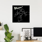 Activiteiten in de omgeving van Modern Line Art Fr Poster (Thuiskantoor)