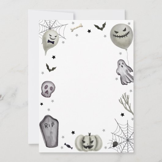 Activiteiten in de omgeving van Modern Little Boo Bedankkaart (Achterkant)