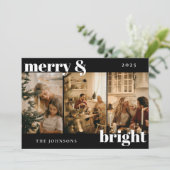 Activiteiten in de omgeving van Modern Merry and B Feestdagenkaart (Staand voorkant)