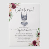 Activiteiten in de omgeving van Modern Ooh la Bra  Vellum Uitnodigingen (Voorkant)