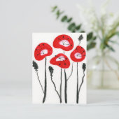 Activiteiten in de omgeving van Modern Red Poppies Briefkaart (Staand voorkant)