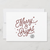 Activiteiten in de omgeving van Modern Retro Merry Feestdagenkaart (Voorkant)