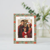 Activiteiten in de omgeving van Modern Sage Poinse Feestdagenkaart (Staand voorkant)