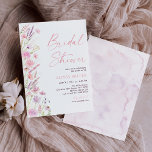Activiteiten in de omgeving van Modern Spring Wild Kaart<br><div class="desc">Deze elegante bruidsdoucheuitnodiging is voorzien van mijn met de hand beschilderde waterverf wilde bloemen.</div>