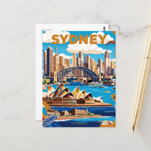 Activiteiten in de omgeving van Modern Sydney Aust Briefkaart