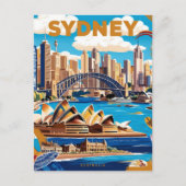 Activiteiten in de omgeving van Modern Sydney Aust Briefkaart (Voorkant)