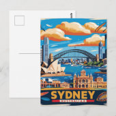 Activiteiten in de omgeving van Modern Sydney Aust Briefkaart (Voorkant / Achterkant)