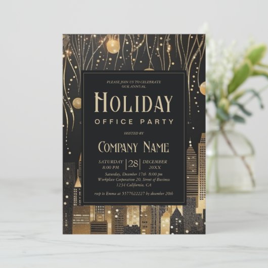 Activiteiten in de omgeving van Modern Urban Black Kaart (Staand voorkant)