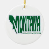 Activiteiten in de omgeving van Montana State Chri Keramisch Ornament (Voorkant)