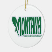 Activiteiten in de omgeving van Montana State Chri Keramisch Ornament (Links)